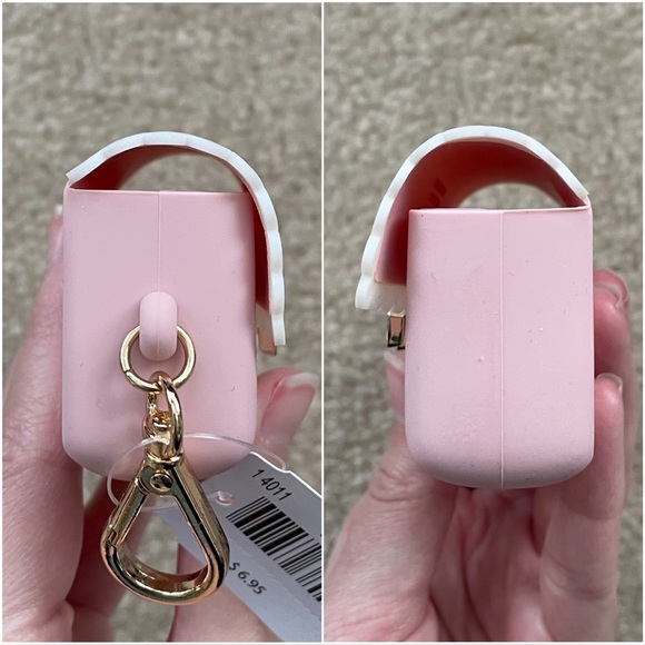 Bath & Body Works Pink Scallop Bow Snap Case PocketBac Holder - Picture 10 of 16